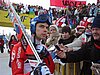 Matti Hautamaeki (Finlandia) udziela wywiadu