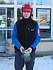 Veli-Matti Lindstroem (Finlandia) ze słuchawkami
