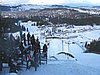platforma trenerska i widok na Zakopane