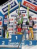 Veli-Matti Lindstroem (Finlandia), Jan Mazoch (Czechy) i Yusuke Kaneko (Japonia)