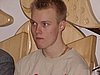 Veli-Matti Lindstroem (Finlandia) na konferencji prasowej
