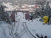 widok na trybuny z Wielkiej Krokwi