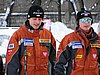 Tomasz Pochwała (Polska) i Kamil Stoch (Polska)