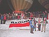 Kibice z Radomia rozgrzewani przez...balony