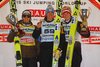 Simon Ammann (Szwajcaria), Gregor Schlierenzauer i Thomas Morgenstern (Austria)